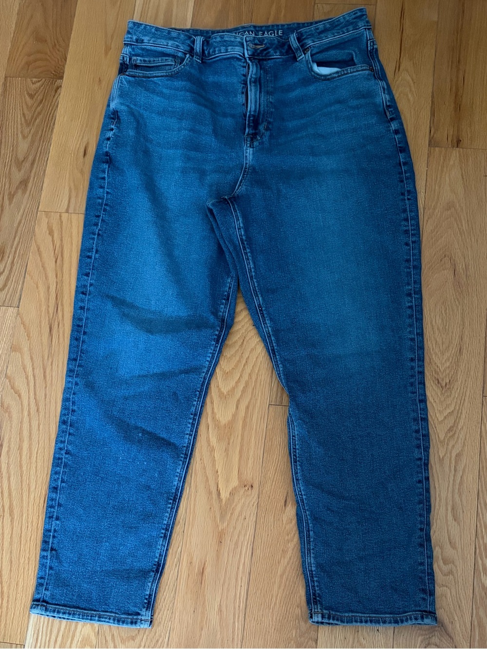 American Eagle Outfitters Women's stretch Straight Dark Blue Jeans size 14